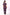 Ksvi Flex Female V-Neck (Wine) Scrub Shirt Pant