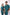 Ksvi Antibacterial Male V-Neck (Emerald Green) Scrub Shirt Pant